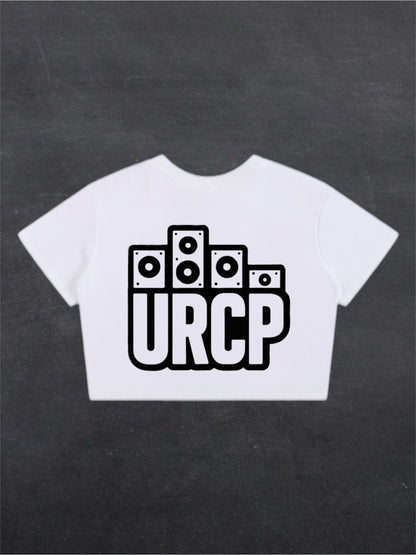 URCP OG CROPPED TEE - BACK PRINT (white)