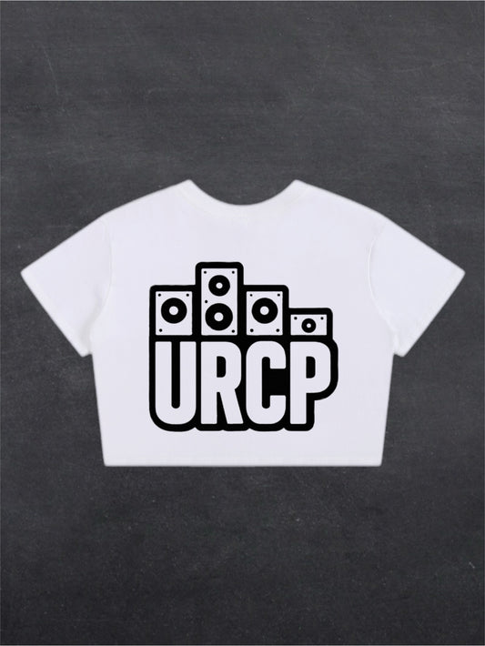 URCP OG CROPPED TEE - BACK PRINT (white)