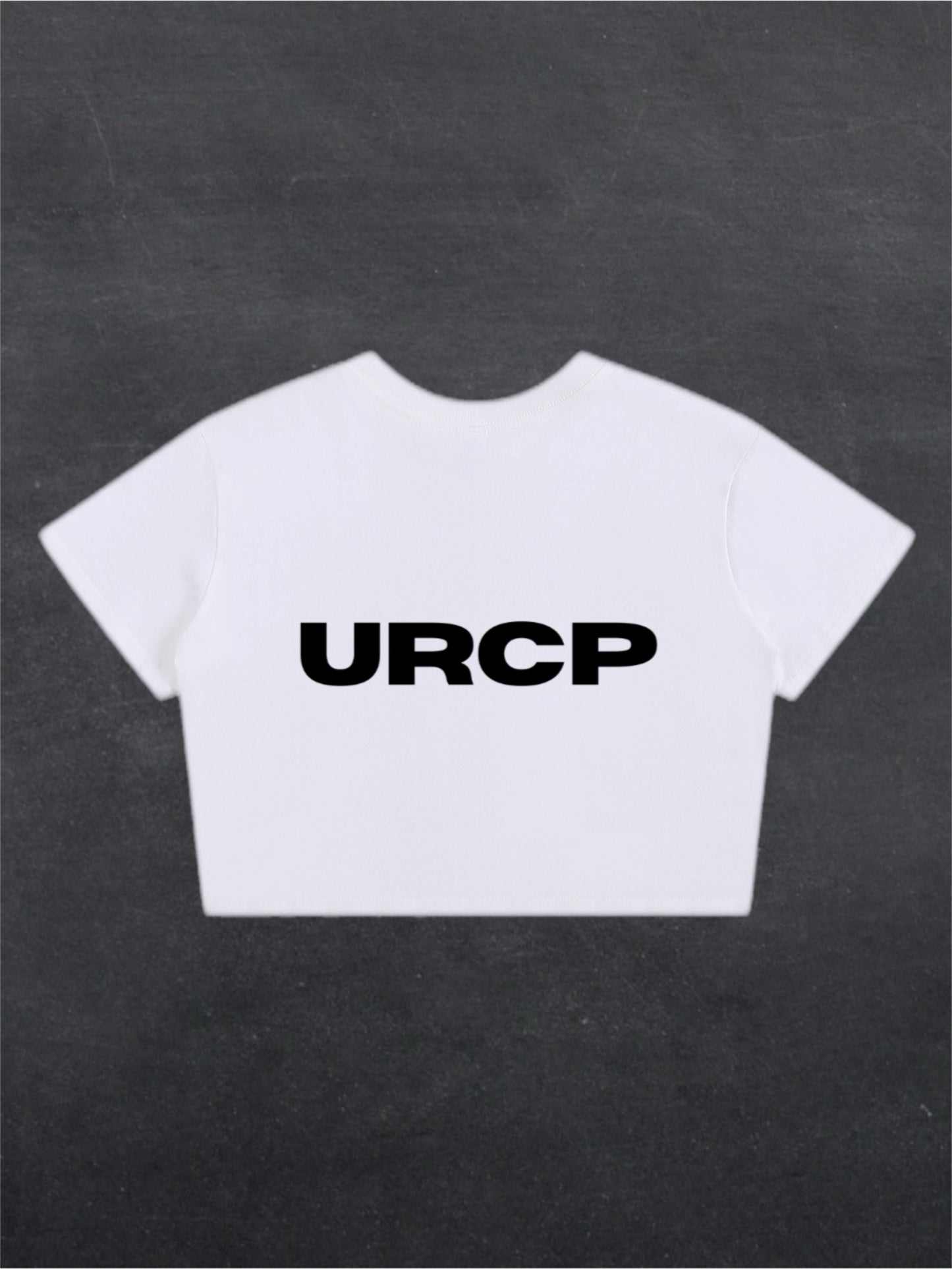 URCP CROPPED TEE - BACK PRINT (white)