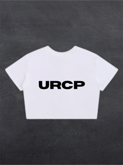 URCP CROPPED TEE - BACK PRINT (white)