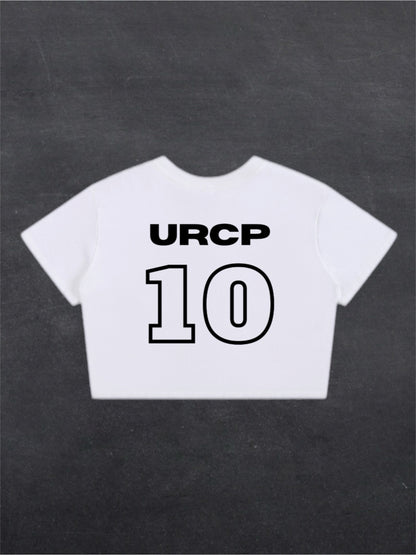 URCP 10 CROPPED TEE - BACK PRINT (white)
