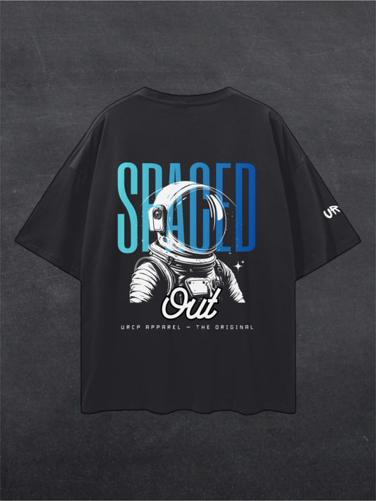 SPACED OUT ASTRONAUT UNISEX TEE - BACK PRINT (black)