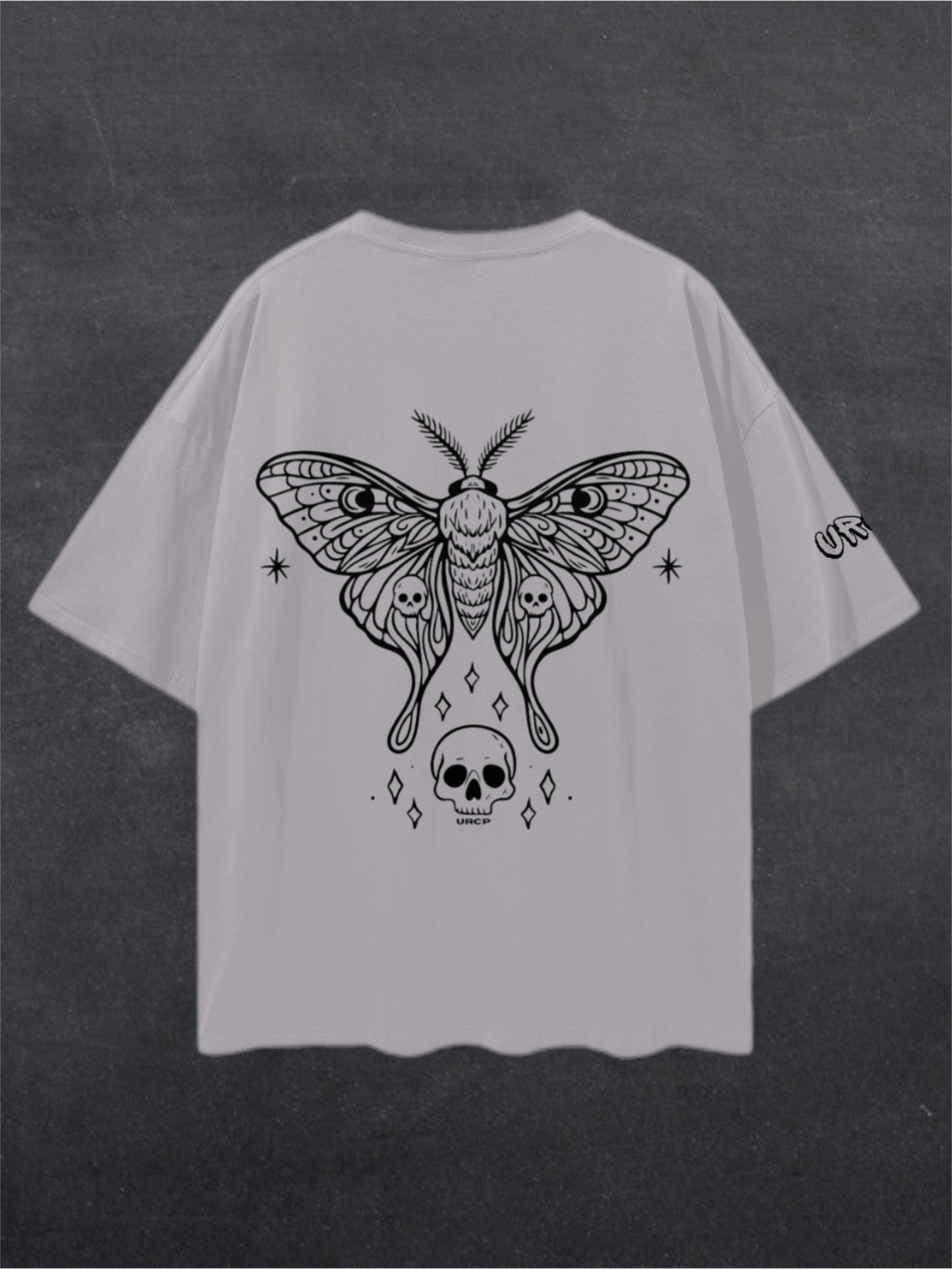 SKULL MOTH UNISEX TEE - BACK PRINT (multiple colours)