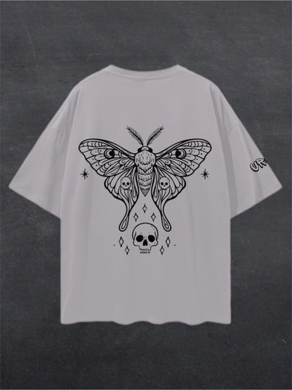 SKULL MOTH UNISEX TEE - BACK PRINT (multiple colours)