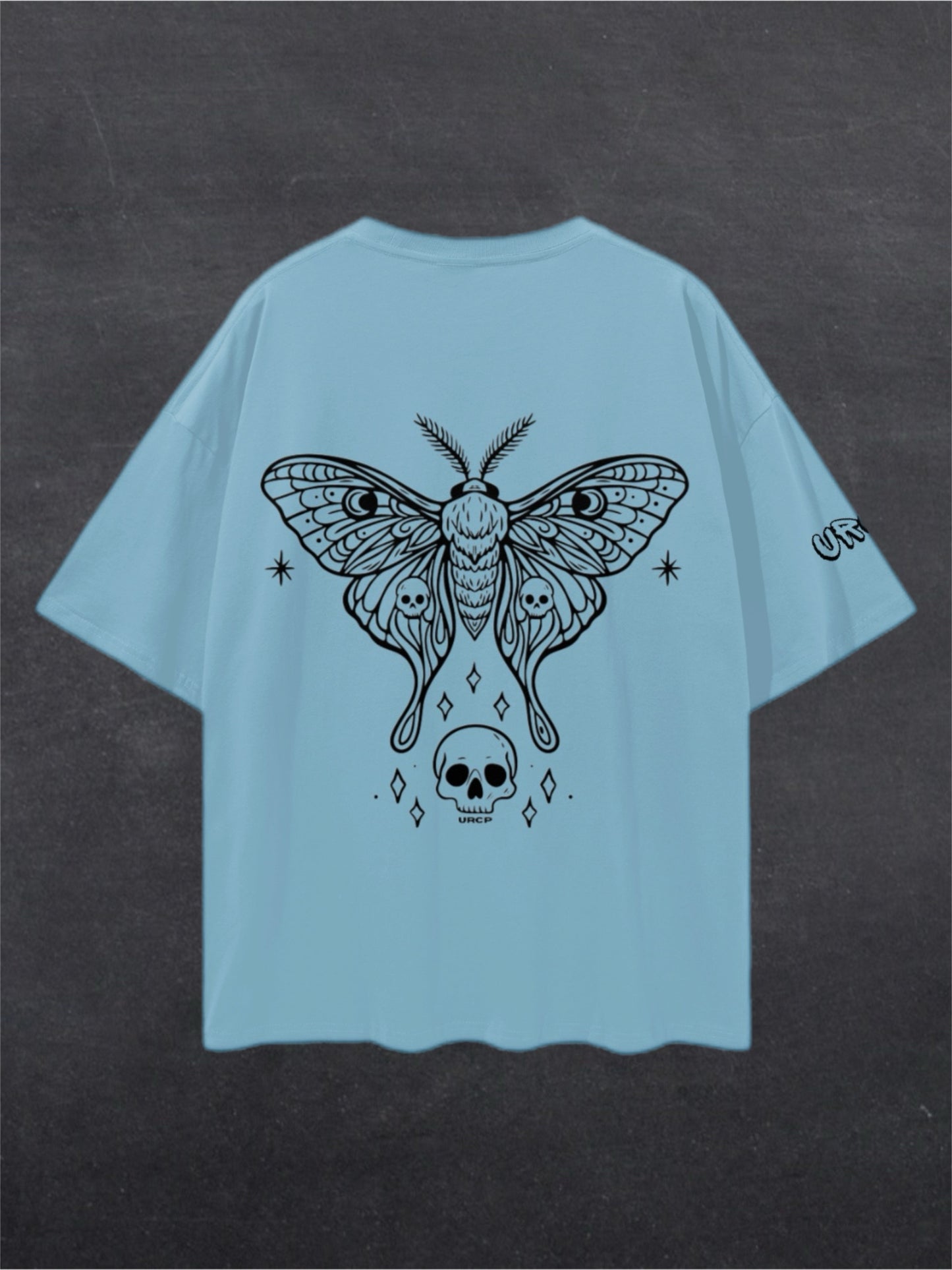 SKULL MOTH UNISEX TEE - BACK PRINT (multiple colours)
