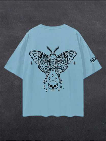 SKULL MOTH UNISEX TEE - BACK PRINT (multiple colours)