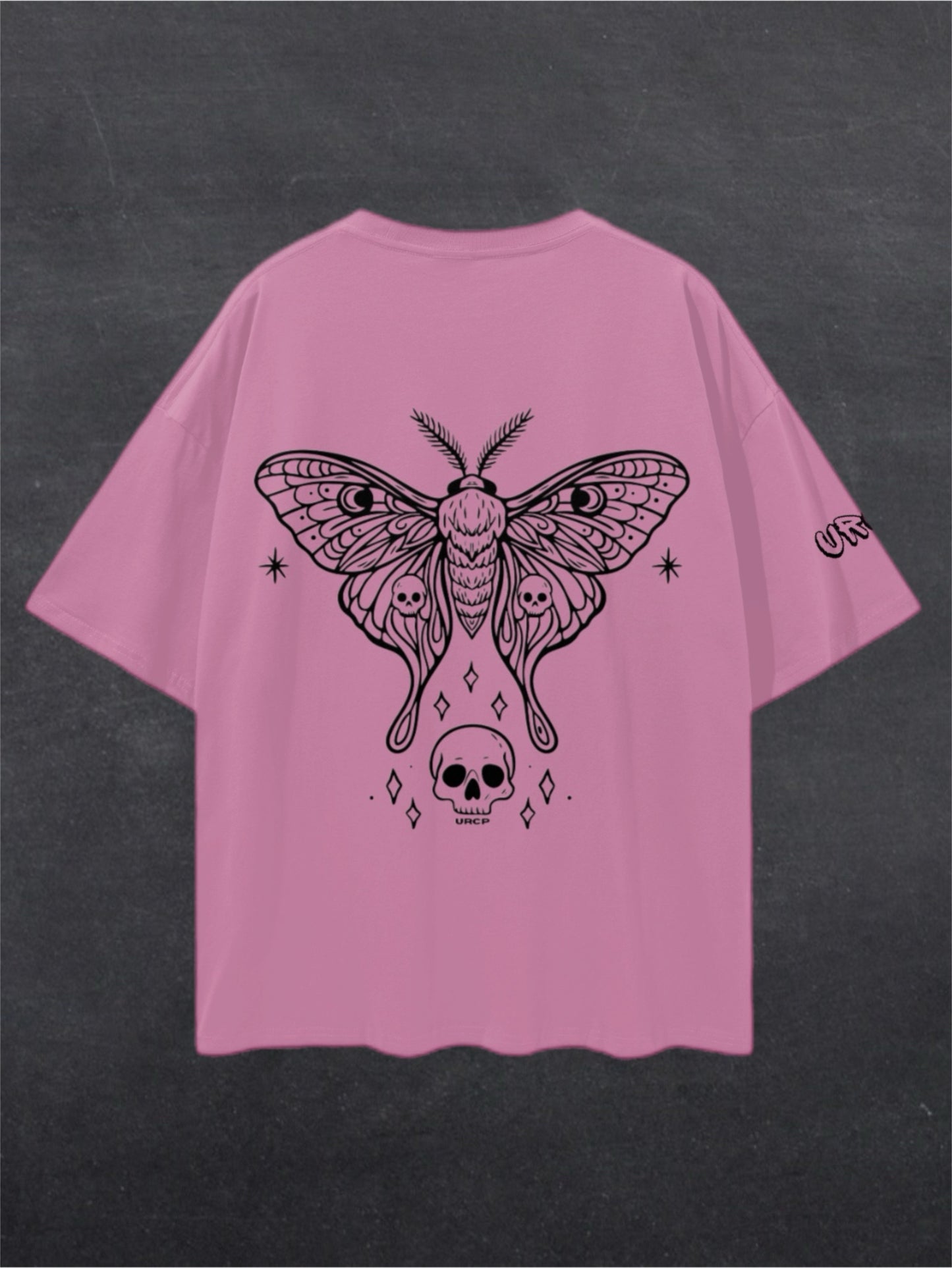 SKULL MOTH UNISEX TEE - BACK PRINT (multiple colours)