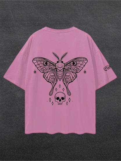 SKULL MOTH UNISEX TEE - BACK PRINT (multiple colours)
