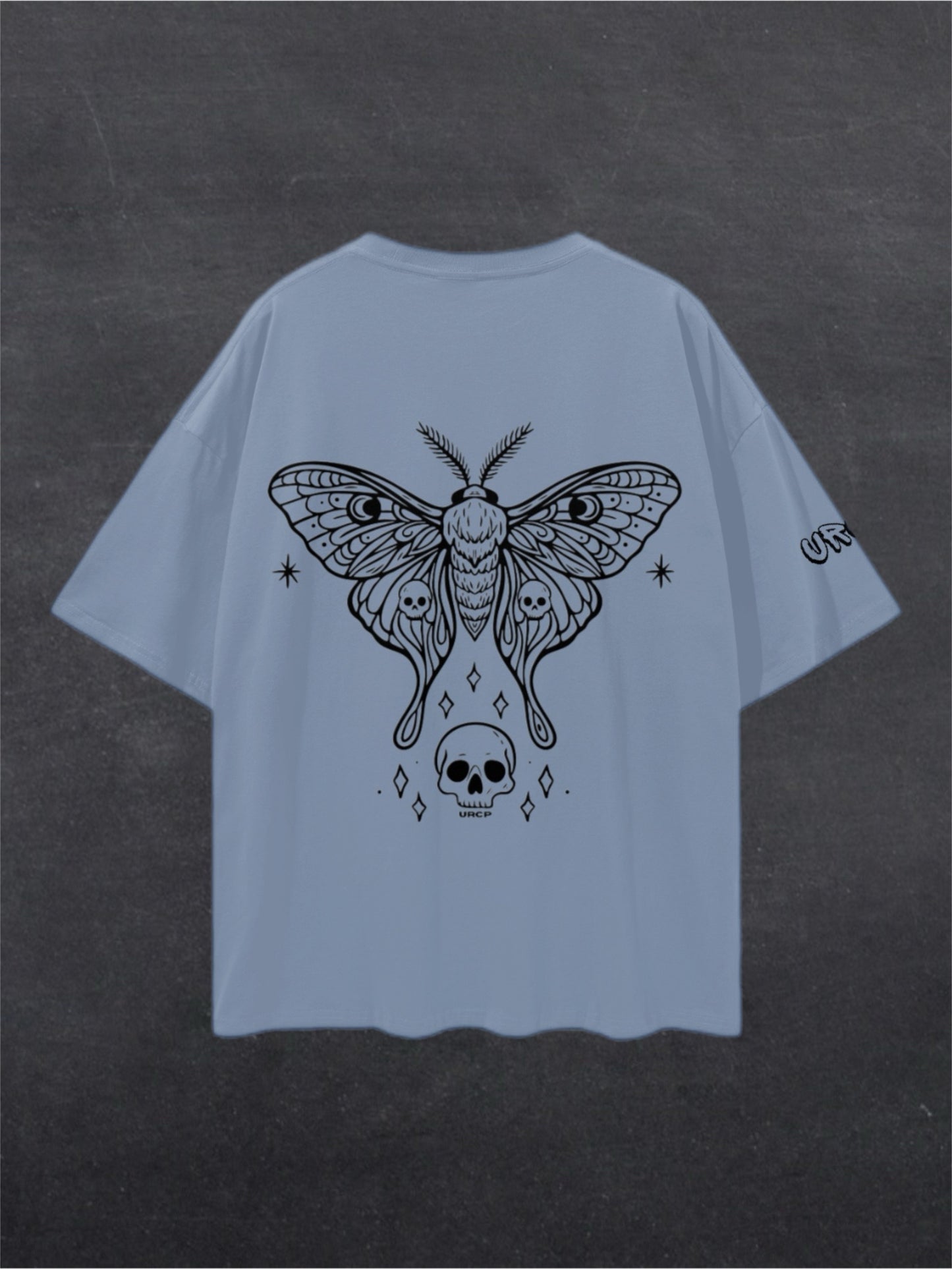 SKULL MOTH UNISEX TEE - BACK PRINT (multiple colours)