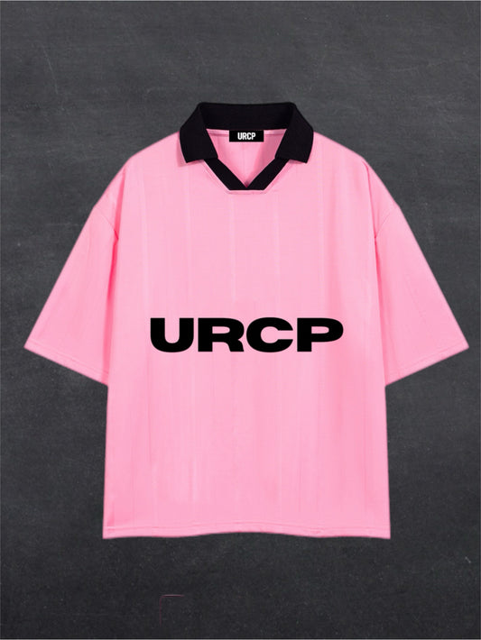 URCP 10 UNISEX POLO JERSEY (pink/white)