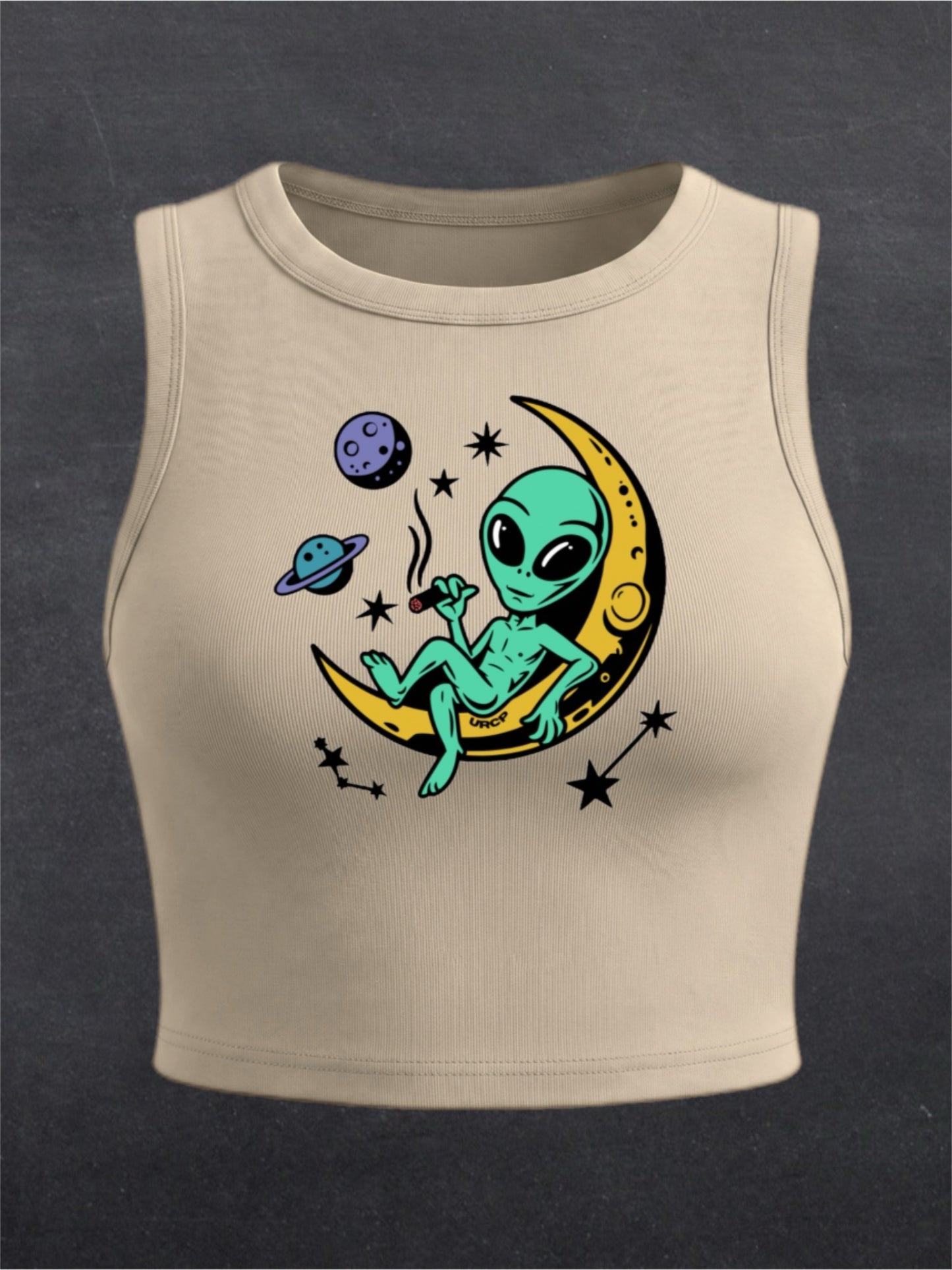 Blaze Alien Crewneck Crop Top - FRONT PRINT (multiple colours)