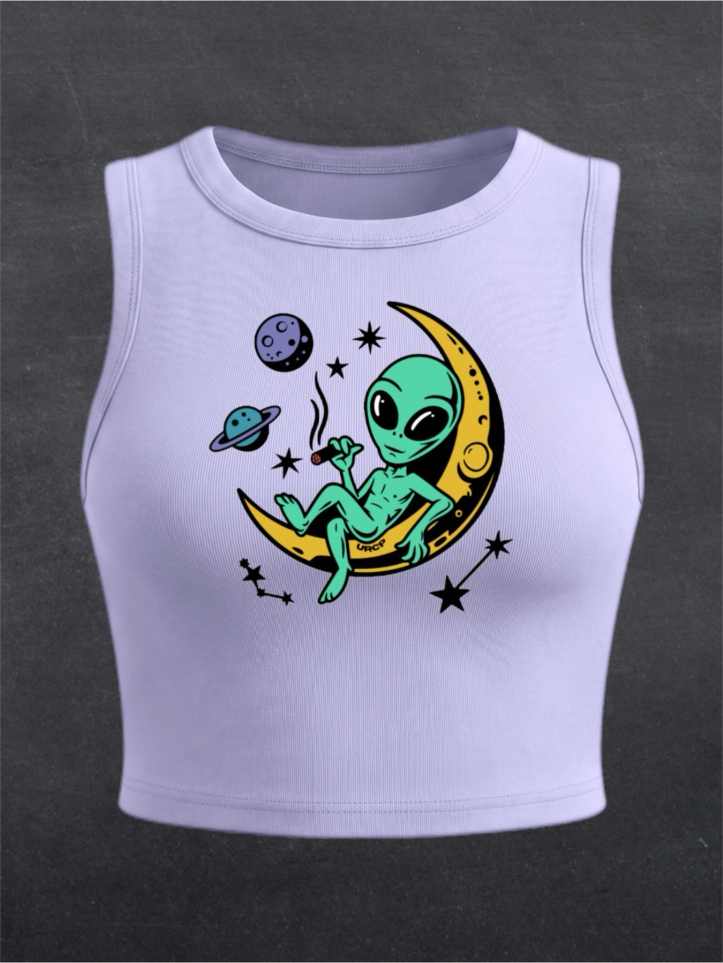 Blaze Alien Crewneck Crop Top - FRONT PRINT (multiple colours)