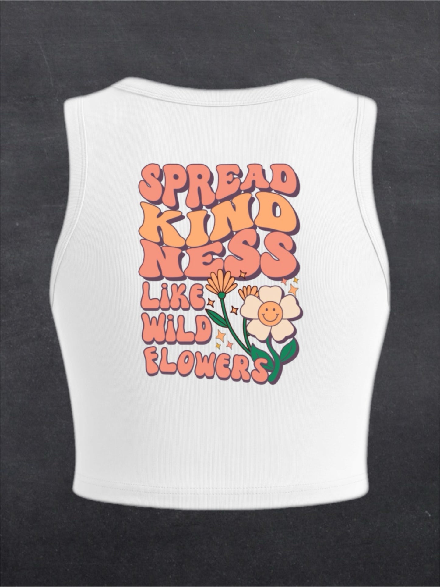 Spread Kindness Crewneck Crop Top - BACK PRINT (multiple colours)