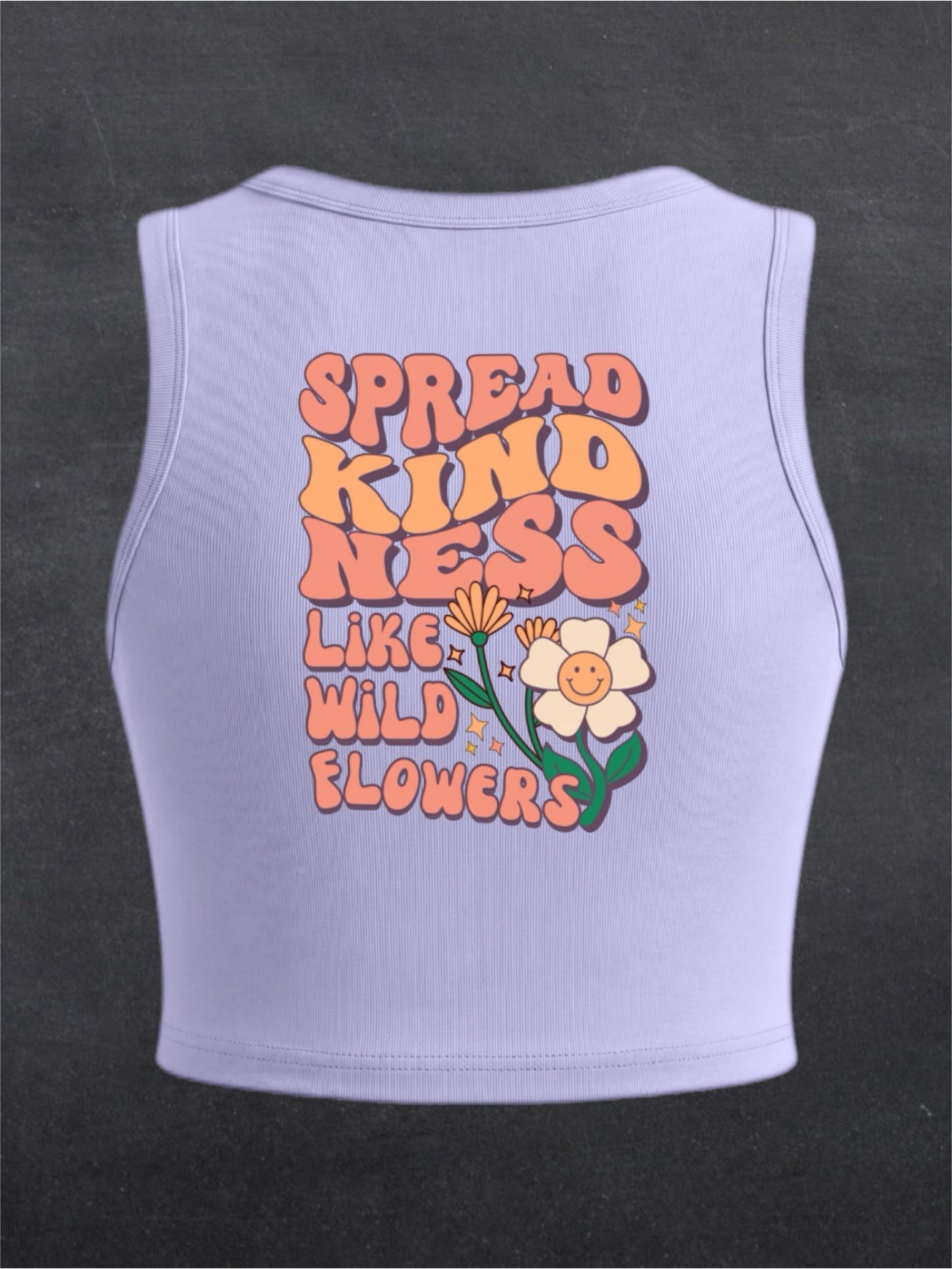 Spread Kindness Crewneck Crop Top - BACK PRINT (multiple colours)