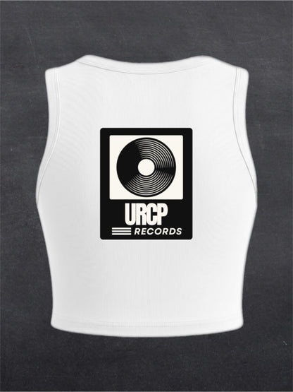 URCP Records Crewneck Crop Top - BACK PRINT (multiple colours)