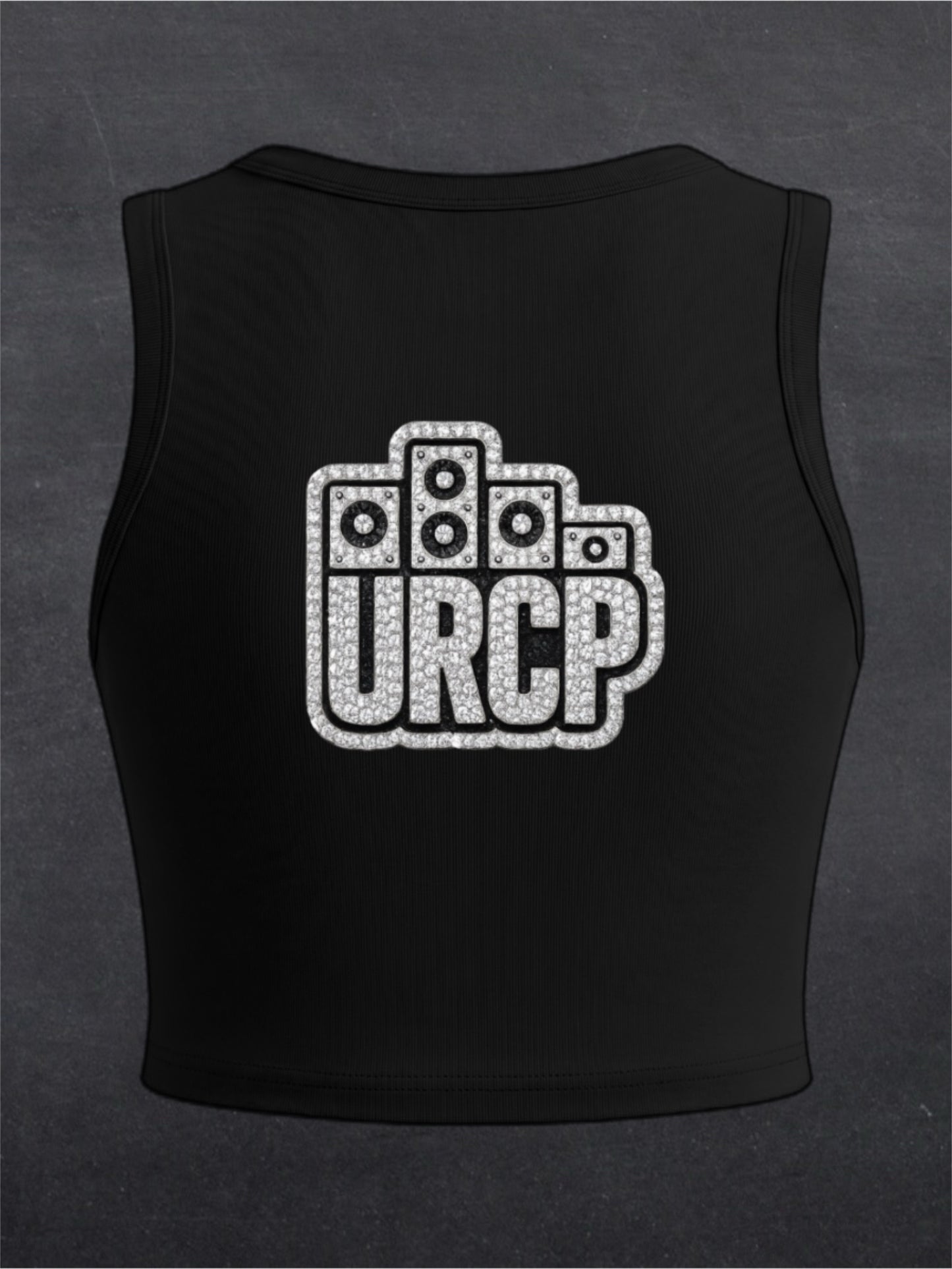 URCP Diamond Logo Crewneck Crop Top - BACK PRINT (multiple colours)