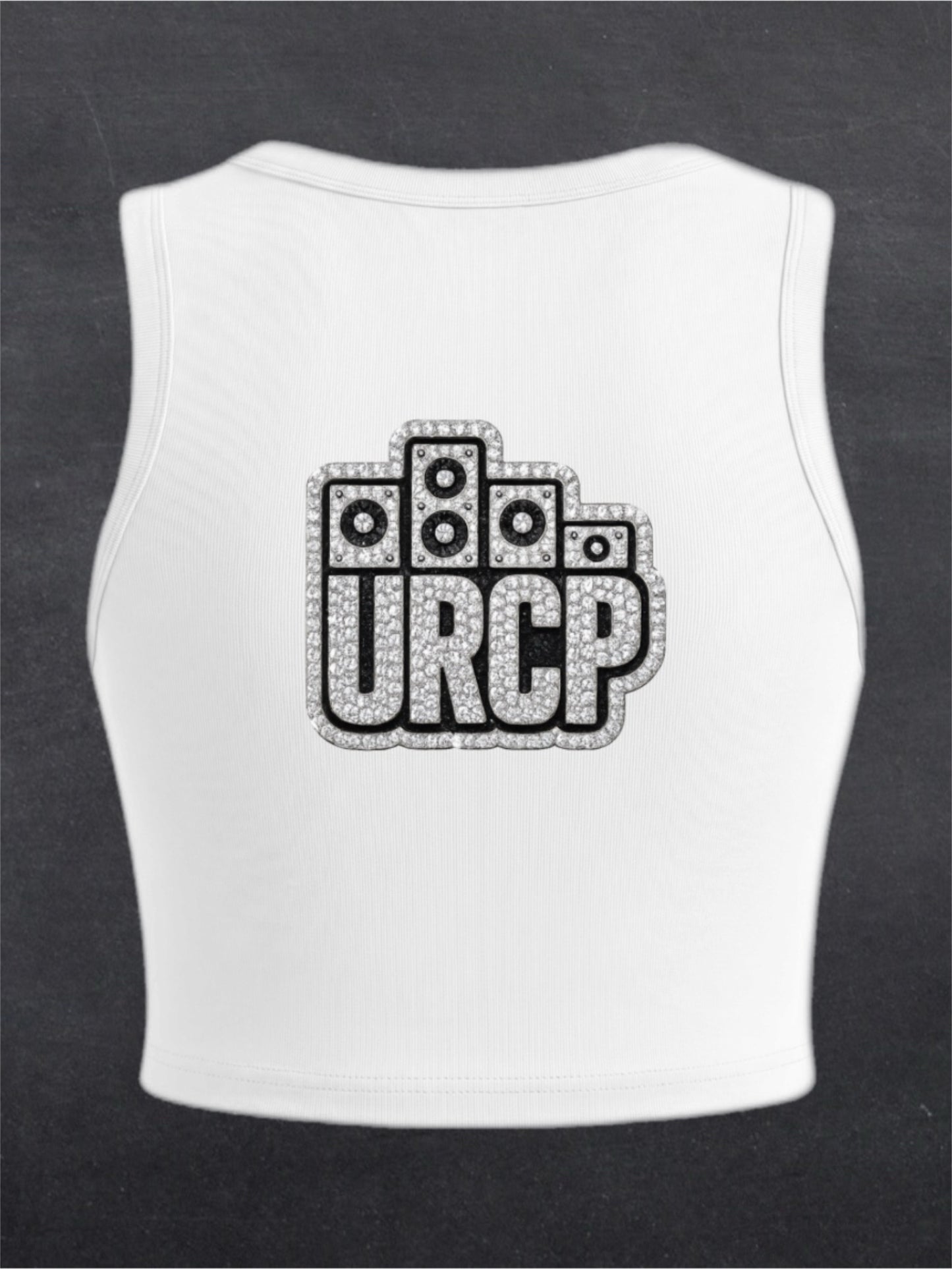 URCP Diamond Logo Crewneck Crop Top - BACK PRINT (multiple colours)