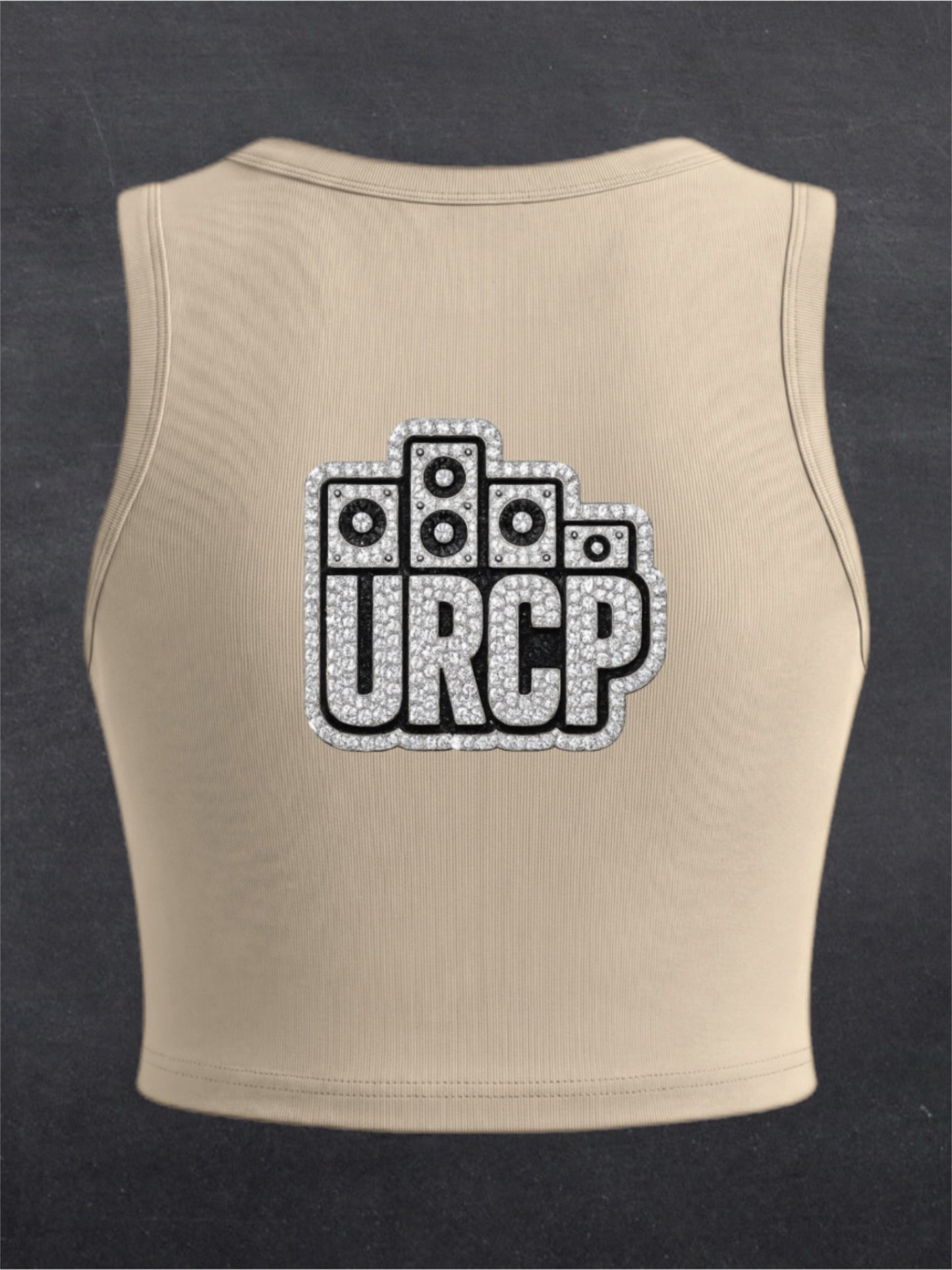 URCP Diamond Logo Crewneck Crop Top - BACK PRINT (multiple colours)