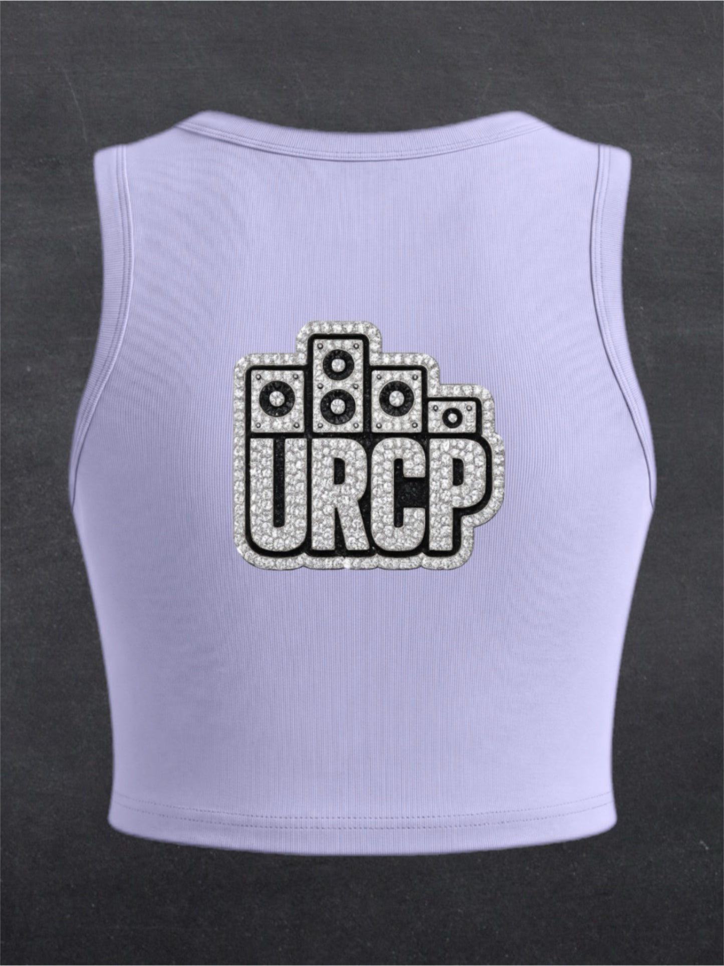 URCP Diamond Logo Crewneck Crop Top - BACK PRINT (multiple colours)