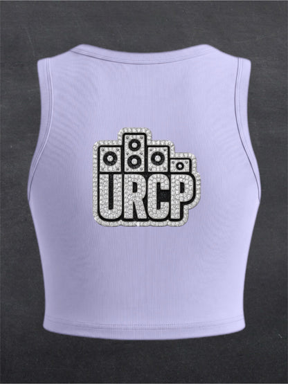 URCP Diamond Logo Crewneck Crop Top - BACK PRINT (multiple colours)