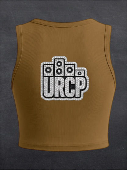 URCP Diamond Logo Crewneck Crop Top - BACK PRINT (multiple colours)
