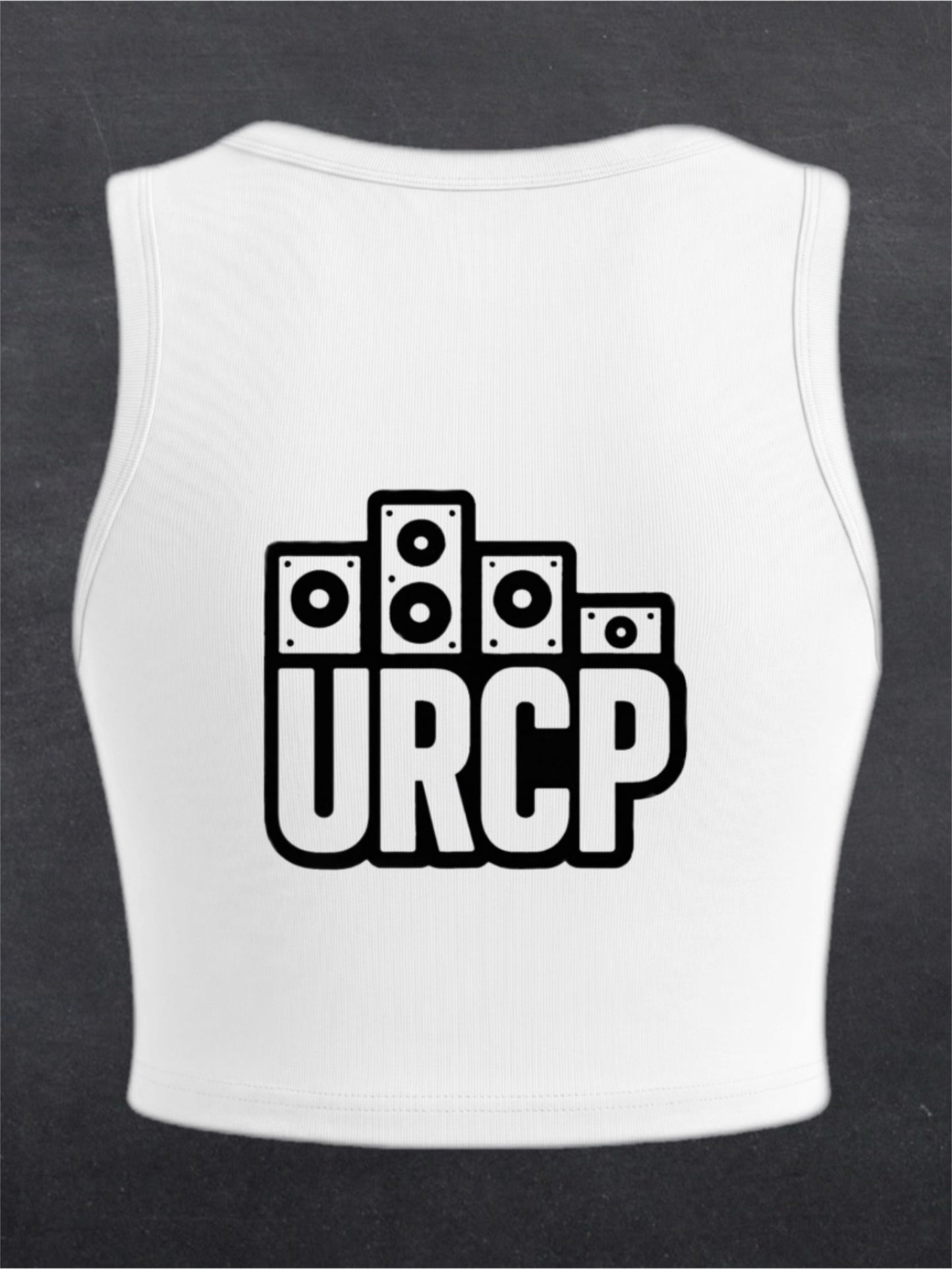 URCP OG Logo Crewneck Crop Top - BACK PRINT (multiple colours)