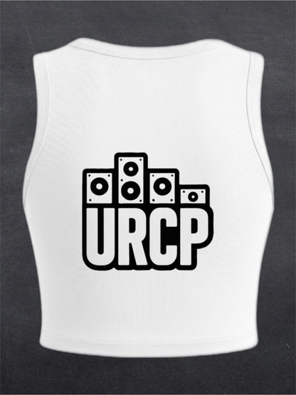 URCP OG Logo Crewneck Crop Top - BACK PRINT (multiple colours)