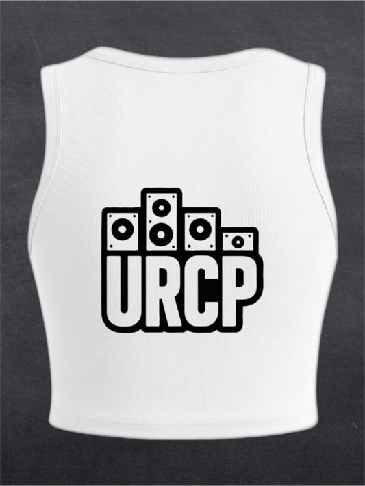 URCP OG Logo Crewneck Crop Top - BACK PRINT (multiple colours)