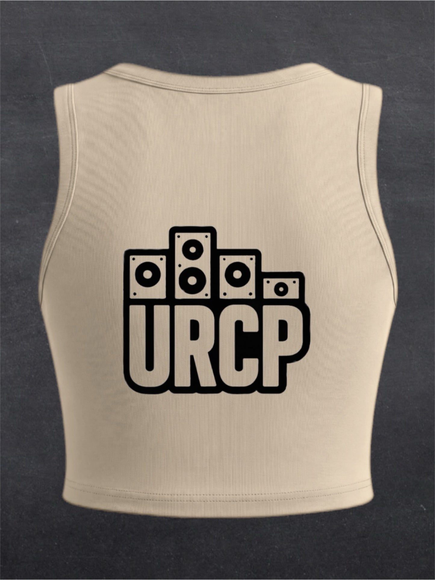 URCP OG Logo Crewneck Crop Top - BACK PRINT (multiple colours)