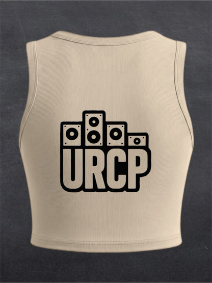 URCP OG Logo Crewneck Crop Top - BACK PRINT (multiple colours)