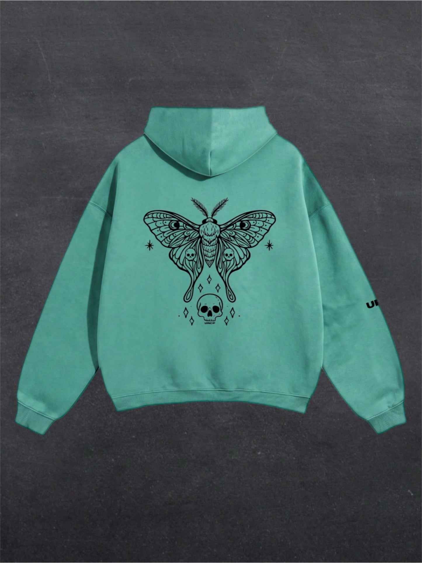 SKULL MOTH UNISEX HOODIE - BACK PRINT (multiple colours)