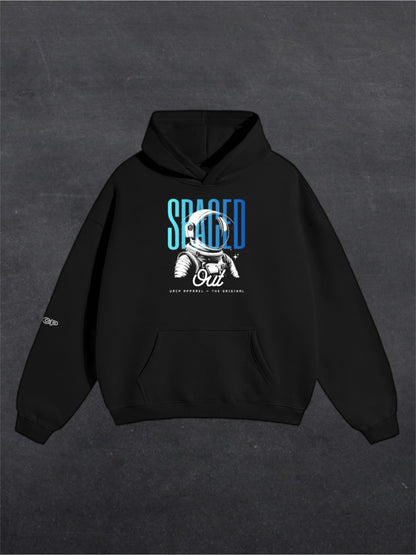SPACED OUT ASTRONAUT UNISEX HOODIE - FRONT PRINT (multiple colours)