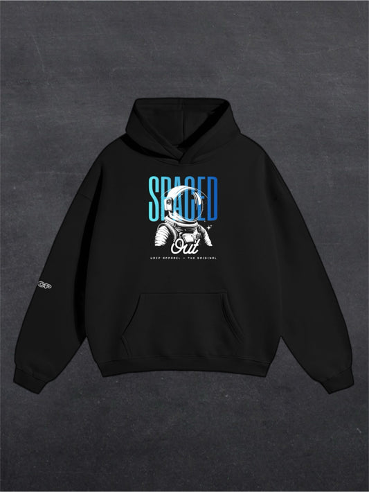 SPACED OUT ASTRONAUT UNISEX HOODIE - FRONT PRINT (multiple colours)