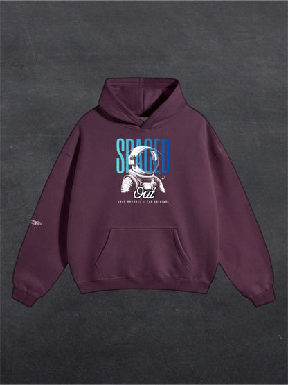 SPACED OUT ASTRONAUT UNISEX HOODIE - FRONT PRINT (multiple colours)