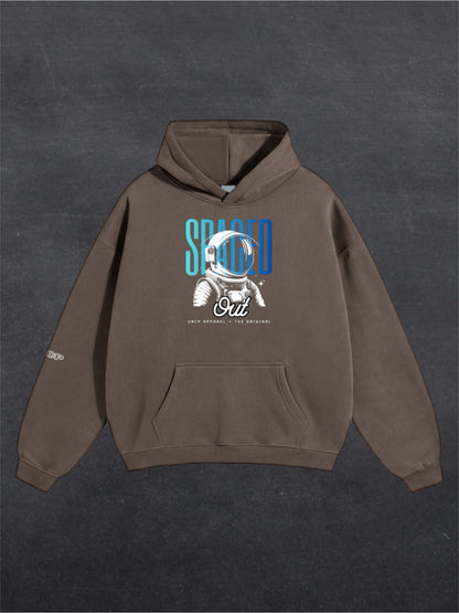 SPACED OUT ASTRONAUT UNISEX HOODIE - FRONT PRINT (multiple colours)