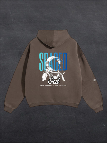 SPACED OUT ASTRONAUT UNISEX HOODIE - BACK PRINT (multiple colours)