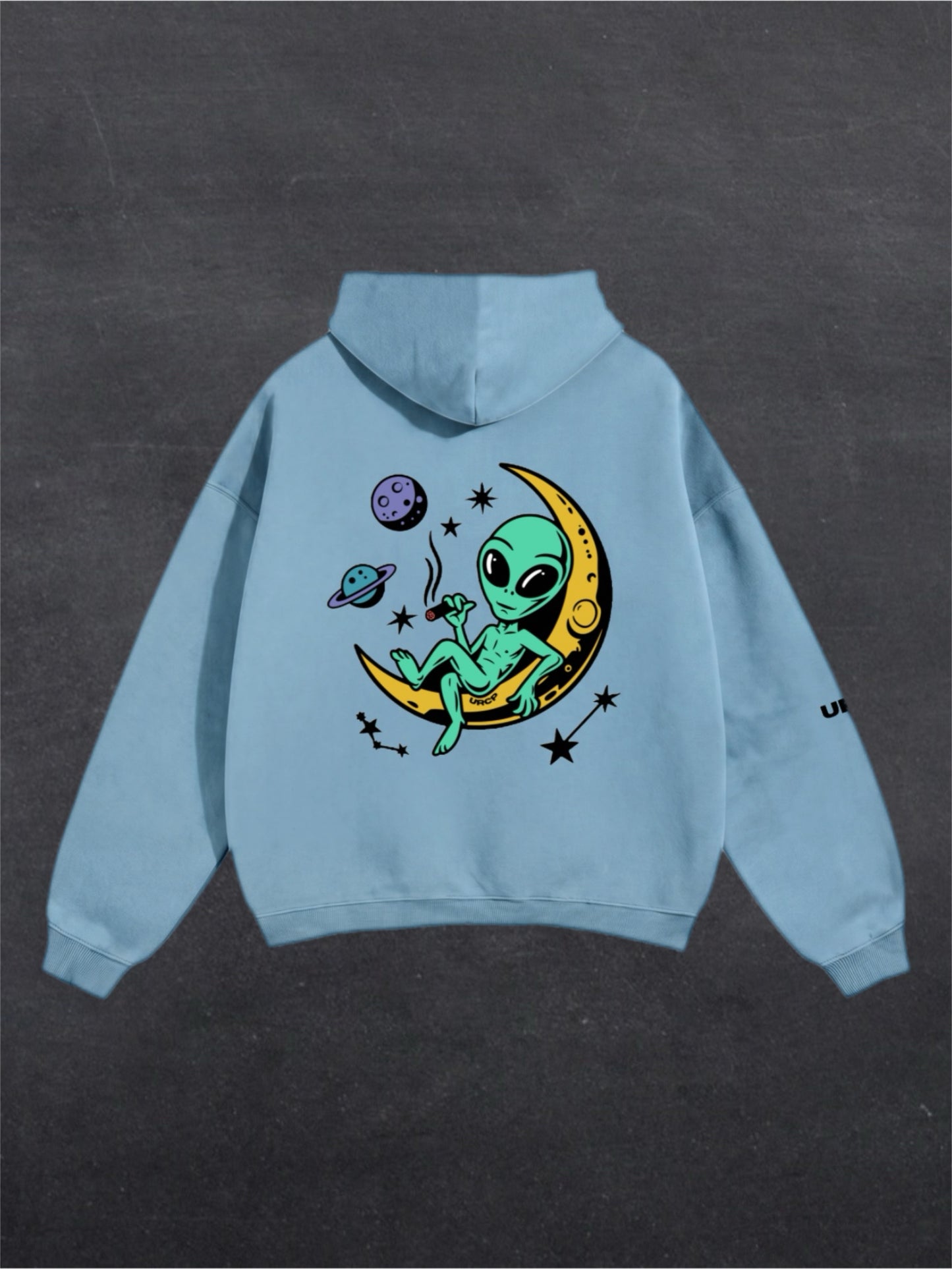 BLAZE ALIEN UNISEX HOODIE - BACK PRINT (multiple colours)