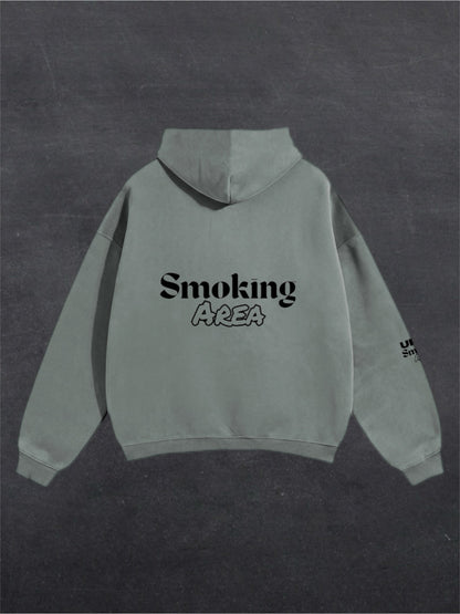 LIGHT SMOKING AREA UNISEX HOODIE - BACK PRINT (multiple colours)