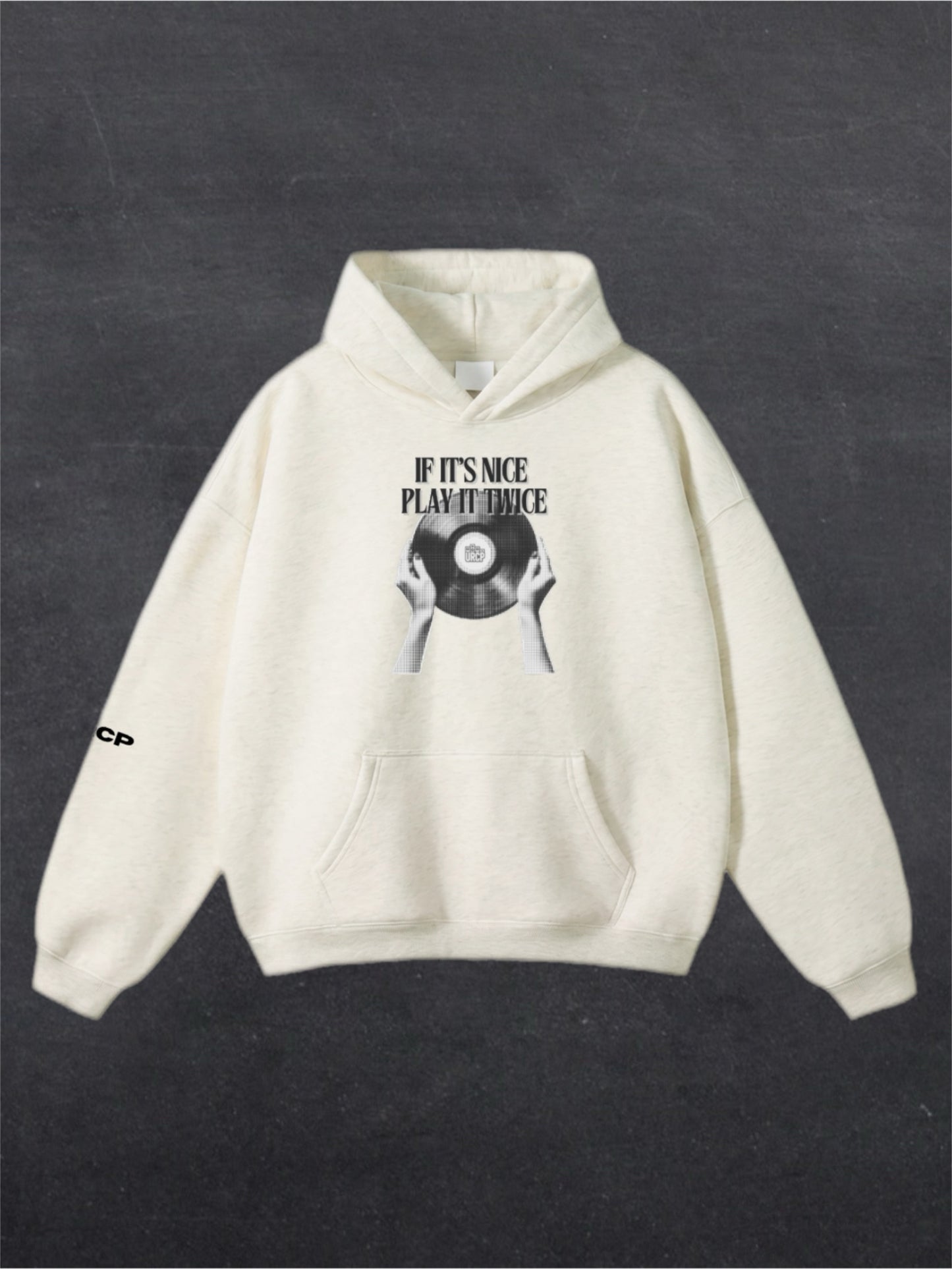 IF IT'S NICE PLAY IT TWICE UNISEX HOODIE - FRONT PRINT (multiple colours)