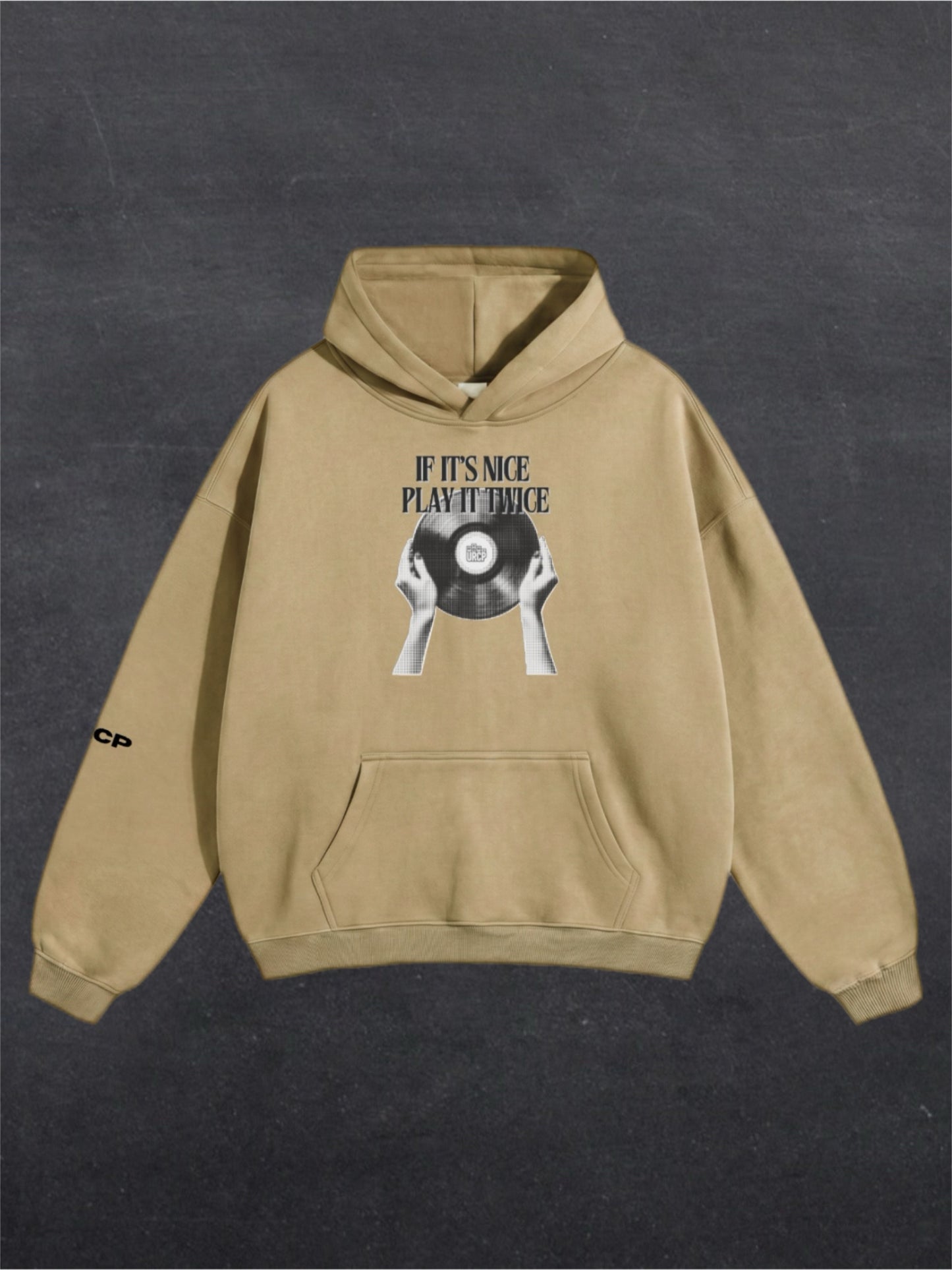 IF IT'S NICE PLAY IT TWICE UNISEX HOODIE - FRONT PRINT (multiple colours)