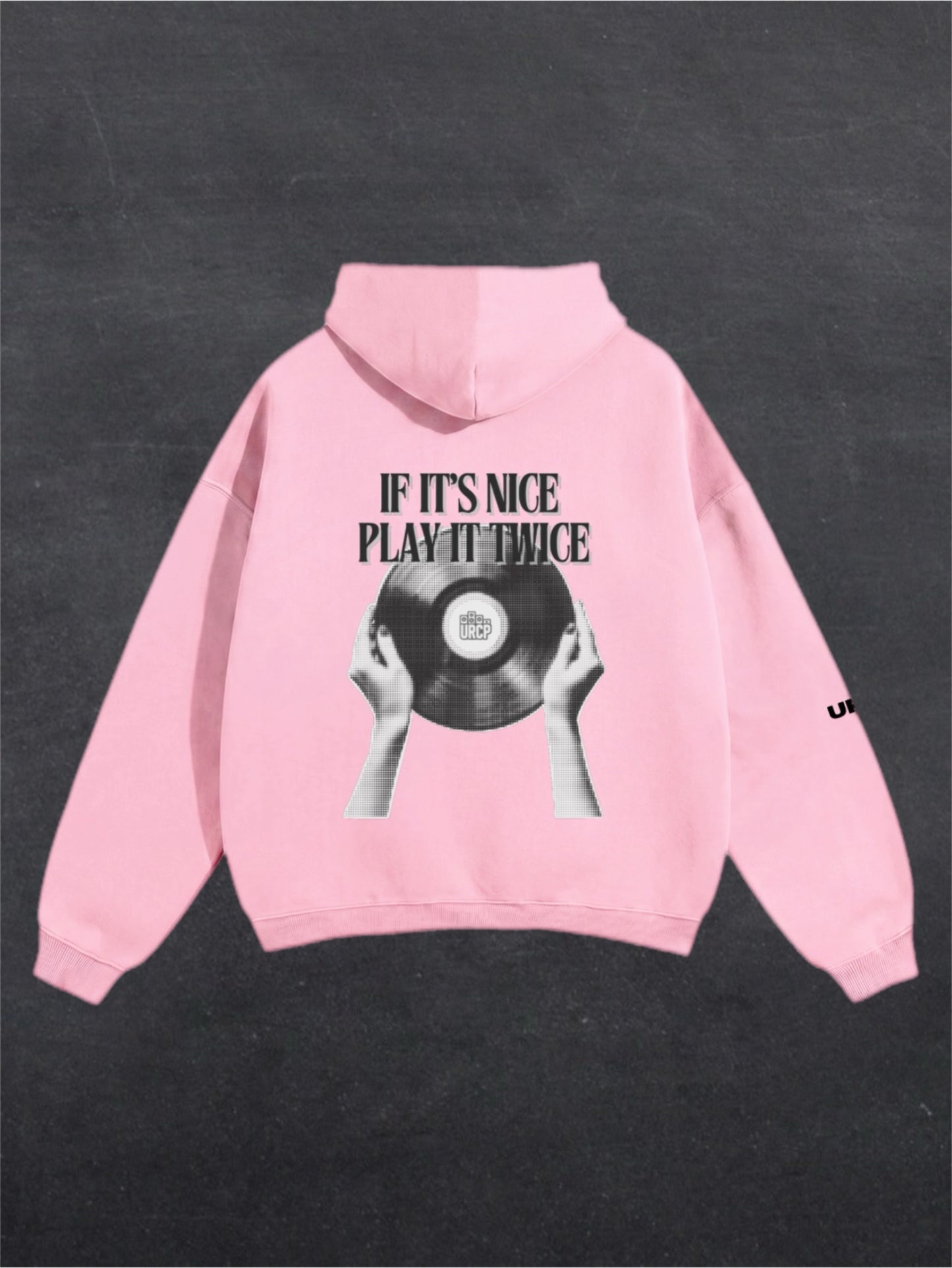 IF IT'S NICE PLAY IT TWICE UNISEX HOODIE - BACK PRINT (multiple colours)