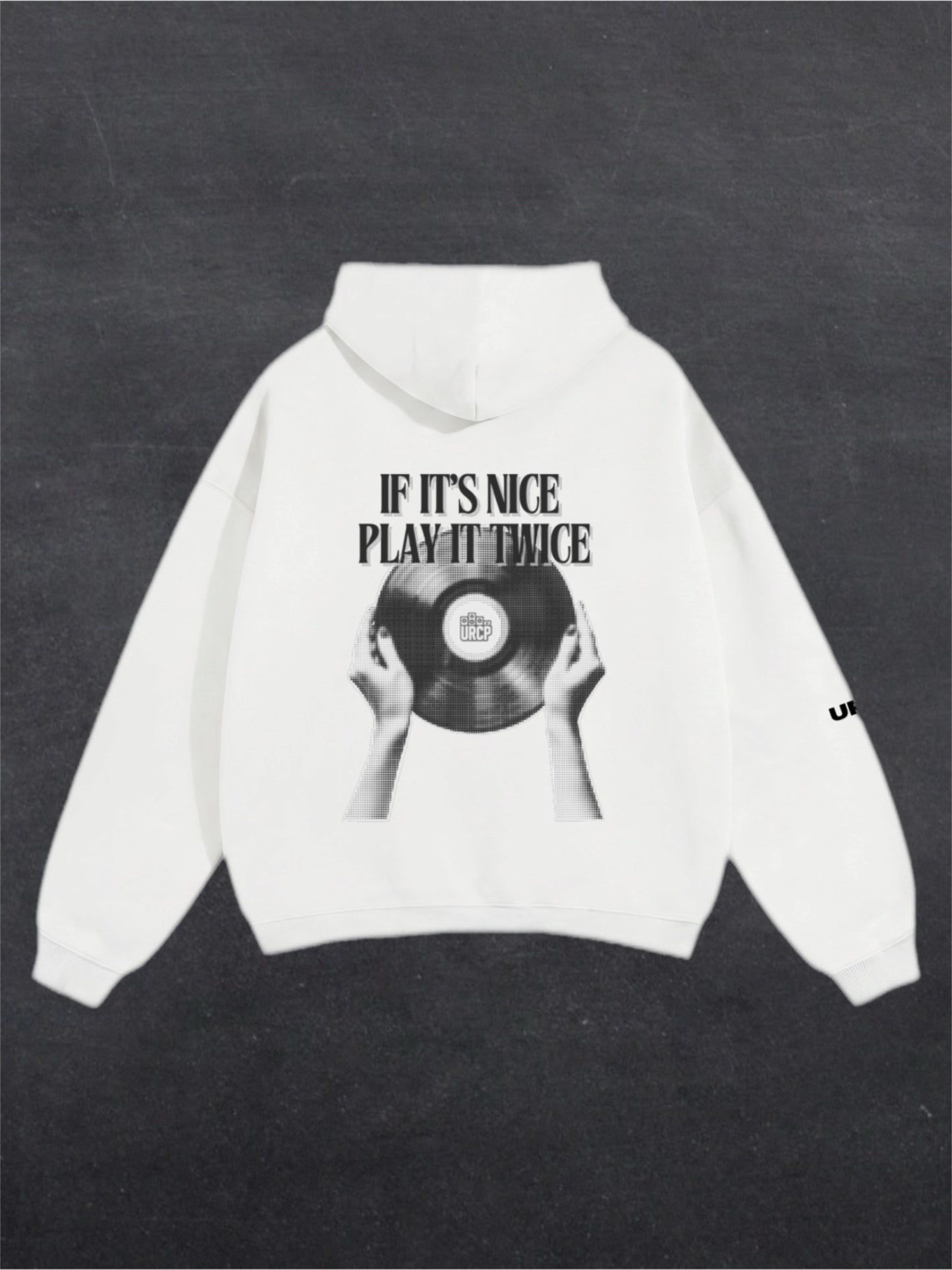IF IT'S NICE PLAY IT TWICE UNISEX HOODIE - BACK PRINT (multiple colours)