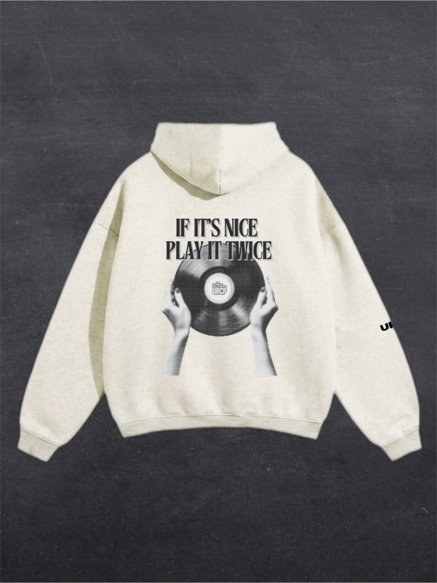 IF IT'S NICE PLAY IT TWICE UNISEX HOODIE - BACK PRINT (multiple colours)
