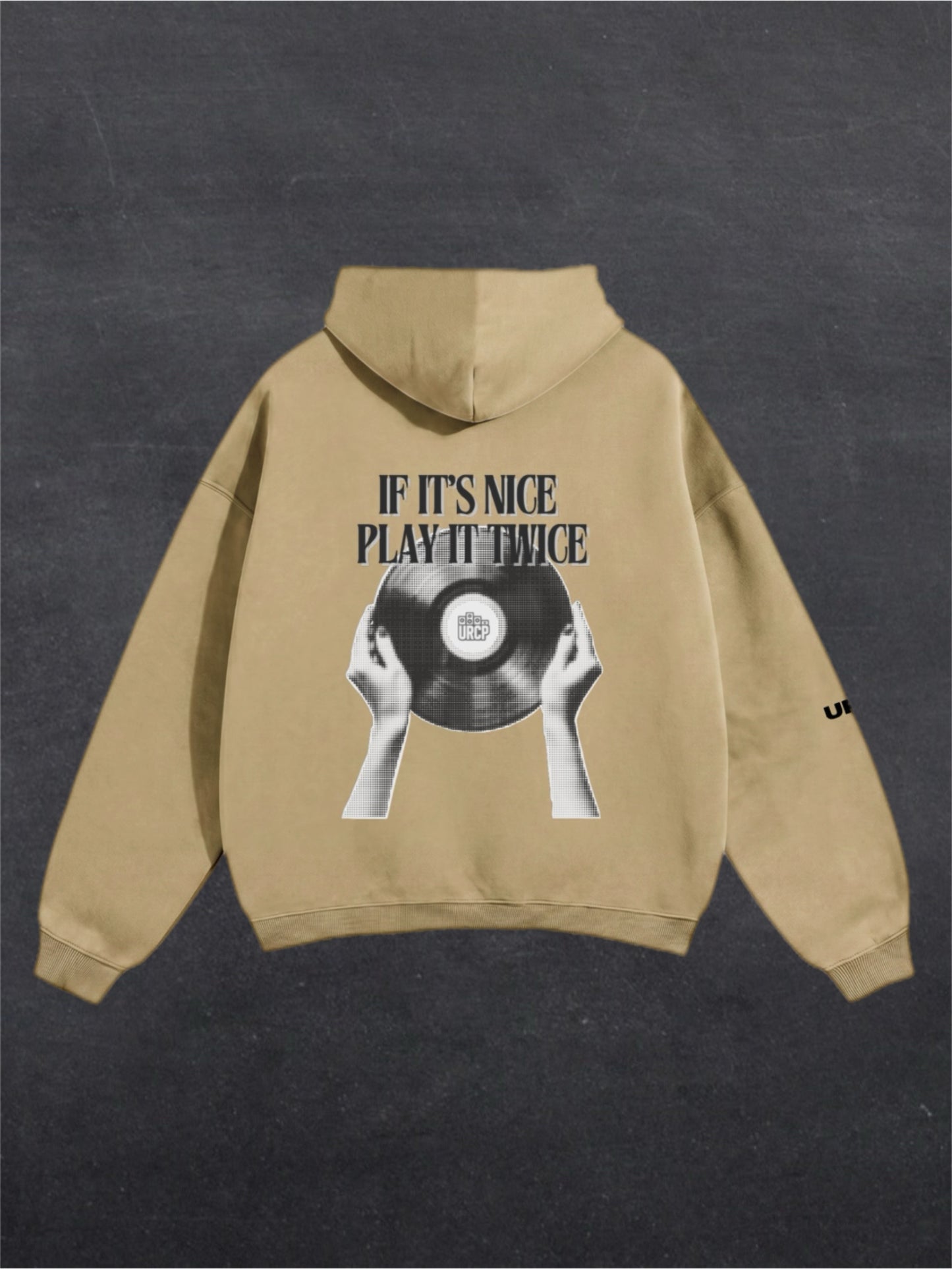 IF IT'S NICE PLAY IT TWICE UNISEX HOODIE - BACK PRINT (multiple colours)