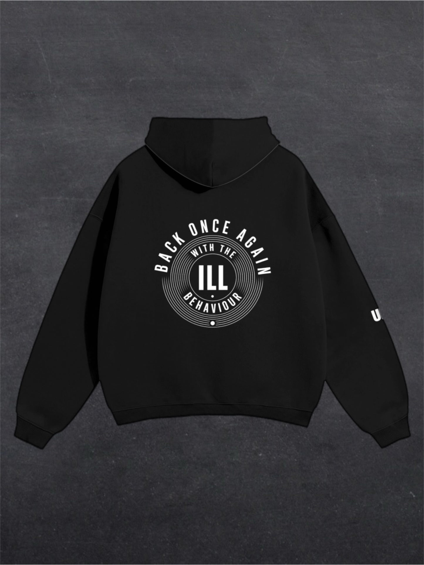 BACK ONCE AGAIN UNISEX HOODIE - BACK PRINT (multiple colours)