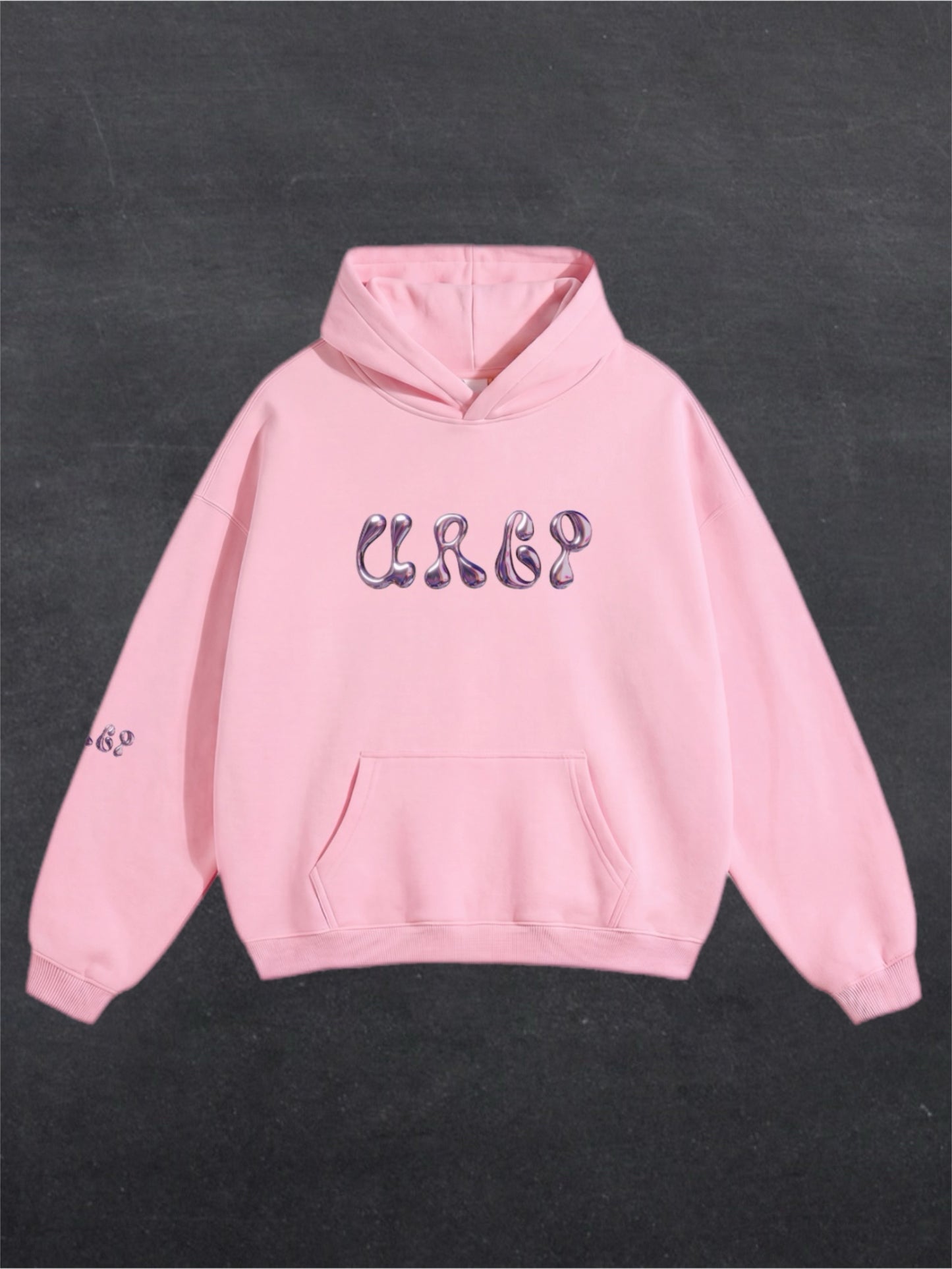 URCP METALLIC UNISEX HOODIE - FRONT PRINT (multiple colours)