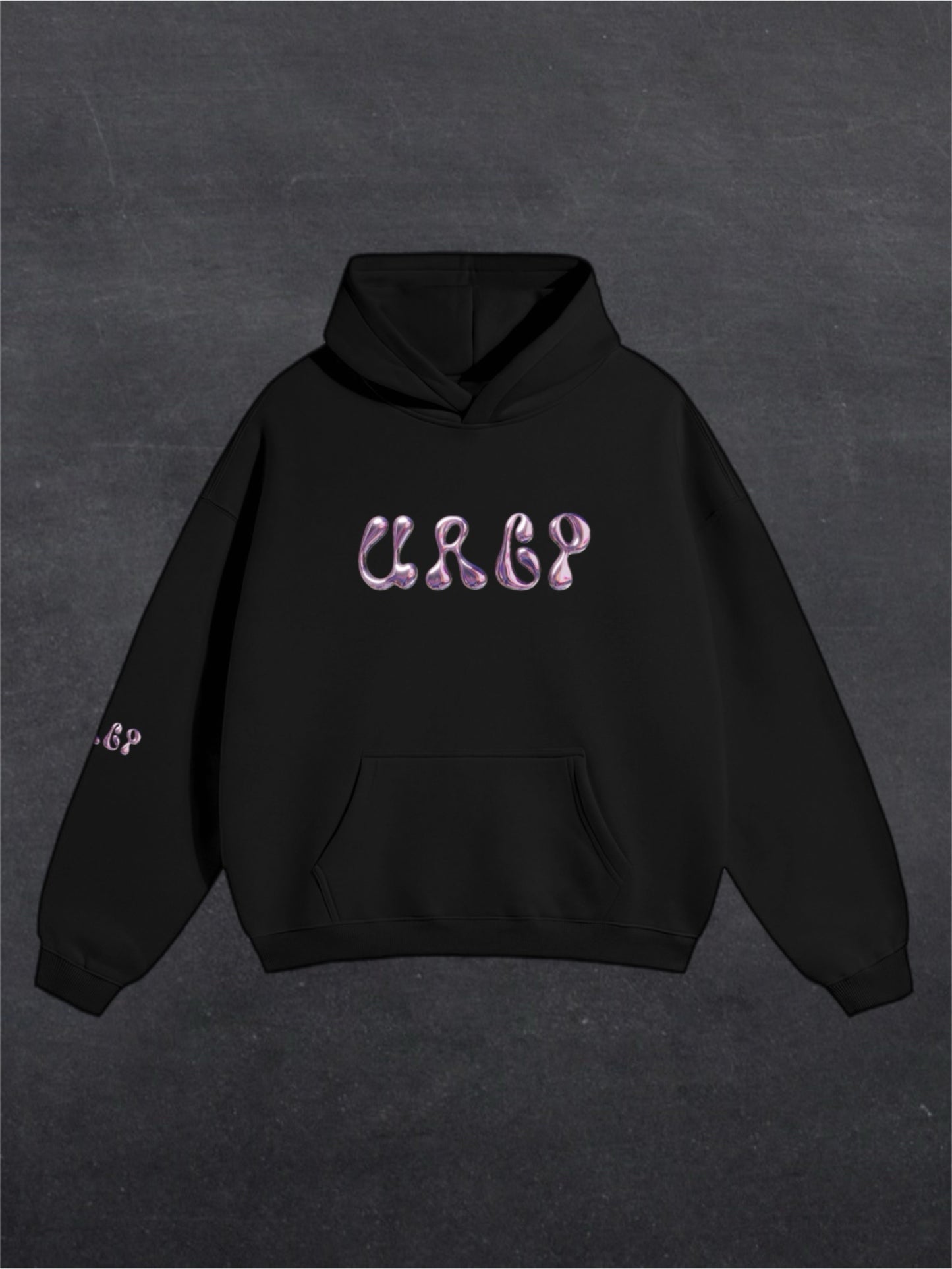 URCP METALLIC UNISEX HOODIE - FRONT PRINT (multiple colours)