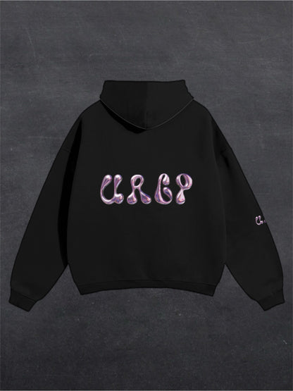 URCP METALLIC UNISEX HOODIE - BACK PRINT (multiple colours)