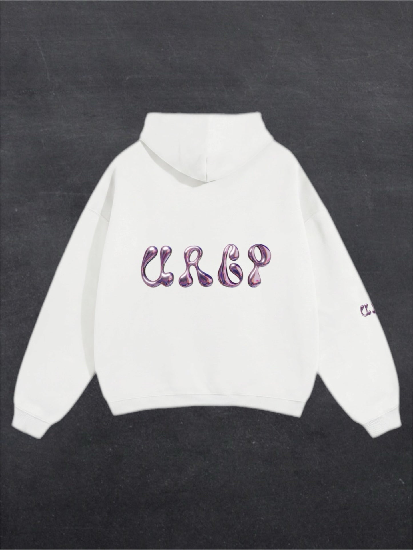 URCP METALLIC UNISEX HOODIE - BACK PRINT (multiple colours)