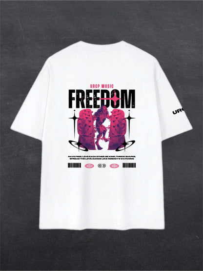 FREEDOM UNISEX TEE - BACK PRINT (white)